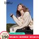 百圖betu女裝2025春季新款毛針織衫圓領(lǐng)提花甜美針織開(kāi)衫女2501T17 淺杏色 M
