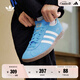 adidas「T頭鞋」STADT經(jīng)典時(shí)尚薄底運動(dòng)板鞋男女阿迪達斯三葉草   藍色/亮白/漢玉白   42