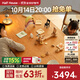 小半餐桌實(shí)木加厚現代日式家具家用小戶(hù)型長(cháng)桌櫻桃木客廳工作臺大板桌 櫻桃木餐桌2.1m