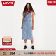Levi's【商場同款】李維斯女士時尚百搭牛仔背帶連衣裙 藍色 XS