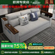 歐荷家具 沙發(fā)床可折疊可儲物沙發(fā)小戶型兩用多功能USB充電客廳簡約雙人床 外徑2.1米三面乳膠款【可儲物】