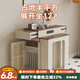 澳之音島臺餐桌一體現代簡(jiǎn)約家用可伸縮小戶(hù)型2025新款折疊餐桌椅組合 奶油白+香杉木桌面/帶插座 /單桌