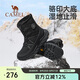 駱駝（CAMEL）2024冬季新品戶外雪地靴男款厚底登山高幫靴子防寒加絨保暖徒步鞋