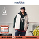 nautica white sail白帆×Reebok聯(lián)名 男女同款校園風雙面穿羽絨馬甲RBJW4403 白色1BW S