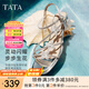 他她（TATA）涼鞋女鞋2025夏季新款法式氣質(zhì)粗跟閃鉆一字帶外穿拖鞋女 銀色 36