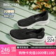 斯凱奇（Skechers）單鞋閃穿鞋女士秋季一腳蹬懶人鞋厚底淺口休閑健步鞋159287