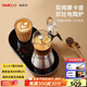 SIMELO德國施美樂摩卡壺雙閥家用煮咖啡機(jī)不銹鋼意式濃縮萃取咖啡壺套裝 套裝內(nèi)電陶爐9月30日發(fā). 160ml