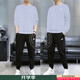 耐克（NIKE）運動(dòng)套裝男裝 25秋冬季新款舒適衛衣外套夾克 休閑褲束腳長(cháng)褲子男 清新/黑色-衛衣衛褲套裝 L（175/92A）