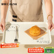 彩致（CAIZHI）長(zhǎng)方形托盤茶盤家用果盤早餐盤收納盤零食盤大號(hào)小熊米色CZ6949