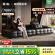 美柏真皮勞倫斯沙發(fā)意式極簡(jiǎn)全青頭層牛皮沙發(fā)現(xiàn)代大平層高端牛皮沙發(fā) 多人位3.1米【顏色可選】 V-max【頂光粒面半青皮】