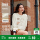 森馬（Semir）史努比系列衛(wèi)衣女卡通落肩寬松衣服個(gè)性秋設(shè)計(jì)感圖案101524116009