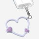 CASETIFY 【全新上市】心形手機腕帶 適用于iPhone全系列手機配件 多功能手機掛環(huán)腕帶 柔紫愛(ài)心