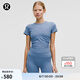 lululemon丨All It Takes 女士運動 T 恤 *羅紋 Nulu? 瑜伽上衣 LW3GNAS 水洗牛仔藍 M /8