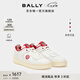 BALLY巴利女白色皮革運動休閑鞋6304790 白色/紅色 6305204 39