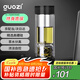 果茲（GUOZI）茶水分離杯雙層高硼硅玻璃杯辦公家用水杯男泡茶杯子教師節(jié)禮物