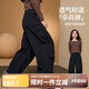 ASK JUNIOR兒童女童褲子2025秋季戶(hù)外時(shí)尚運動(dòng)褲防蚊褲工裝傘兵褲 黑色 170