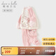戴維貝拉聯(lián)名HelloKitty女童長褲套裝春秋兒童衛(wèi)衣兩件套