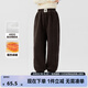 左西女童加絨褲子秋冬款2025新款兒童運(yùn)動(dòng)褲女孩加厚保暖洋氣長(zhǎng)褲 咖啡色 140