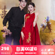 泰勒馬丁新中式新娘旗袍敬酒服2025新款可拆披肩結(jié)婚訂婚回門(mén)禮服 X2550(僅女裝) M