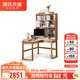 源氏木語實木書桌書房簡約轉(zhuǎn)角靠墻電腦桌小戶型家用橡木辦公桌子 【原木色-帶上架】1.2m右轉(zhuǎn)角