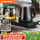 蘇泊爾（SUPOR）自動(dòng)上水壺 茶臺(tái)一體玻璃養(yǎng)生壺煮茶器電茶爐套裝 開水壺電水壺0.8L 電茶盤SW-08C07
