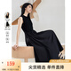 梵希蔓黑色法式優(yōu)雅超好看連衣裙女2025年春夏季裝百搭顯瘦小黑裙 M5685 黑色 L