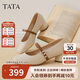 他她tata白色瑪麗珍鞋女25牛皮粗跟單鞋女小皮鞋7AC09AQ5米白寬版 40