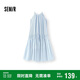 森馬（Semir）連衣裙女海邊度假掛脖兩穿長裙2025夏季蝴蝶結(jié)初戀裙109325114011