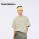 PANDA GOODAAY圓領(lǐng)短袖T恤男女同款寬松百搭情侶上衣2025新款PGD531009 米色 M 175/96A