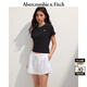 ABERCROMBIE & FITCH【百搭純色】女裝25夏季經(jīng)典小麋鹿修身圓領(lǐng)短袖T恤KI139-5759 黑色 M (165/96A)