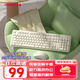 CHERRY櫻桃DW2300鍵盤無線鍵鼠套裝 鍵盤鼠標(biāo)商務(wù)辦公家用筆記本電腦外接全尺寸輕音便攜人體工學(xué) 復(fù)古白