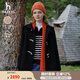 哈吉斯（HAZZYS）女裝 春秋款女士【PHIZ系列】連帽大衣女ABSSH0BDX05 黑色BK M (160/84A 38)