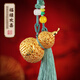 善揚(yáng)銅葫蘆掛件福祿歡喜掛件花絲工藝鏤空小葫蘆車掛辦公室禮品 福祿歡喜銅葫蘆-雙福款