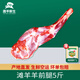 灘羊鮮生 寧夏灘羊肉 生鮮羊肉禮盒羊前腿5斤新鮮羔羊腿燒烤火鍋食材清真