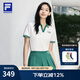 FILA斐樂女子短袖POLO衫2025夏季新款短款透氣翻領(lǐng)T恤運(yùn)動(dòng)上衣女 云白-WT M 165/84A/M