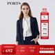 PORTS寶姿春夏新品女裝長(cháng)袖中長(cháng)夾克LM8J043MFQ088 丈青 M (6)