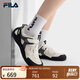 FILA 斐樂官方女鞋運(yùn)動(dòng)鞋2025秋季新款彩石鞋薄底鞋休閑鞋德訓(xùn)鞋 甜玉米黃/黑-SB 37.5