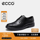 愛(ài)步（ECCO）商務(wù)皮鞋男 通勤正裝鞋德比鞋 都市倫敦系列525614 黑色41