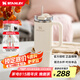 STANLEY巨無(wú)霸吸管杯水杯杯子大容量不銹鋼保溫杯辦公車載887ML-米白色
