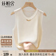 絲柏舍時(shí)尚背心2025春季新款女裝簡(jiǎn)約修身款圓領(lǐng)無(wú)袖短款上衣