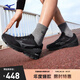 美津濃（MIZUNO）2025新款緩震回彈透氣耐磨競訓(xùn)運動跑步鞋WAVE RC 01/黑色 42.5