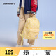 Converse 雙肩背包中學(xué)生書包青少年秋季新款電腦包大容量 鵝蛋黃 M【41*31*14cm 約17.8L】