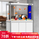 森森（SUNSUN）魚缸水族箱客廳落地大型底濾家用玻璃智能生態(tài)懶人金魚缸 珍珠白 屏風(fēng)款長120*寬43*缸高93/柜高60cm