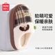 名創(chuàng  )優(yōu)品（MINISO）半包跟棉拖鞋加絨保暖居家室內拖鞋厚底防滑秋冬 棕格底 36-37