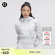 lululemon丨Plush Fleece 女士拉絨可拆卸連帽夾克 LW3IWKS 雜色超淺灰 S /6
