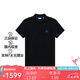 博柏利（BURBERRY）Burberry博柏利Logo徽標(biāo)套頭修身純棉短袖時尚男款Polo衫深藍(lán)色 80849371黑色 M