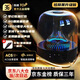 EG藍牙音箱 AI智能音響哈曼卡頓琉璃頂配黑金典藏氛圍燈柏林之聲無(wú)線(xiàn)桌面電腦臺式音響 黑色升級版【[9D低音振膜+2000mA續航】 標配