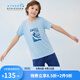 SCHIESSER KINDER兒童童裝男童莫代爾【夏日海洋系列】短袖短褲家居套裝EB/24392H 淺藍 160