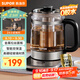 蘇泊爾（SUPOR）養生壺 1.5L煮茶器 玻璃花茶壺 316L不銹鋼恒溫電水壺燒水壺 保溫煮茶壺黑茶 SW-15YJ32