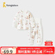 童泰（TONGTAI）寶寶秋衣套裝春秋季純棉嬰兒內(nèi)衣兒童睡衣高腰護(hù)肚秋褲粉色80cm